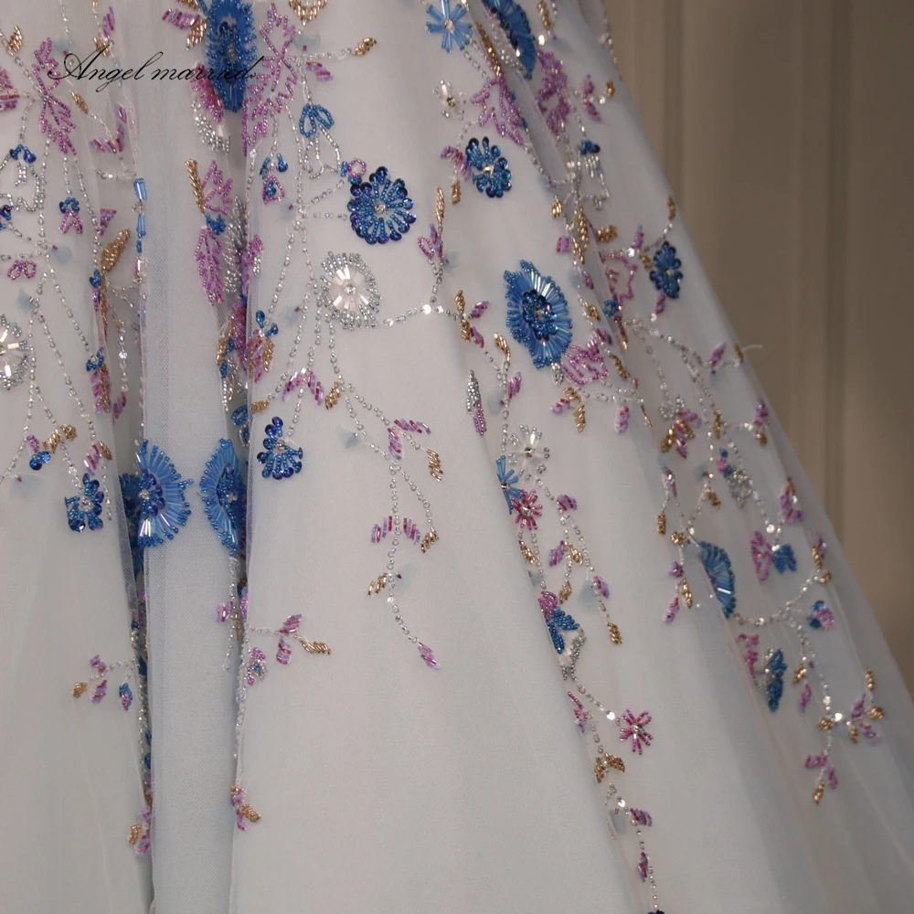 Женское вечернее платье Angel роскошное для выпускного вечера с высоким воротом