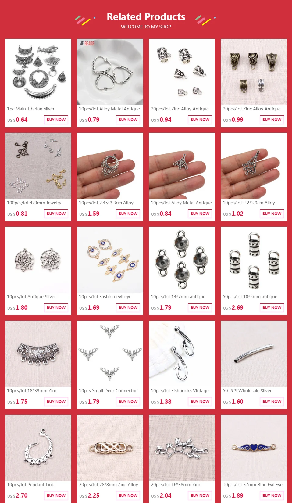 10 шт./лот, 2,45*3,3 см, металлические античные серебряные серьги из сплава, соединители для ювелирных изделий, аксессуары для рукоделия, изготовление ювелирных изделий ручной работы