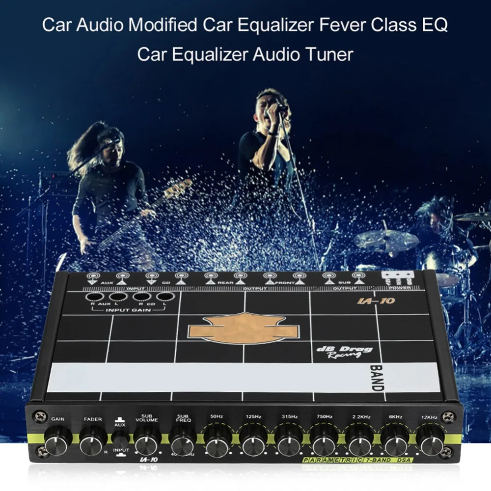 Автомобильный аудио модифицированный графический эквалайзер Fever Class EQ автомобильный 7s автомобильный аудио стерео тюнер W/3,5 мм Aux-in& Knob автомобильные аксессуары Новинка