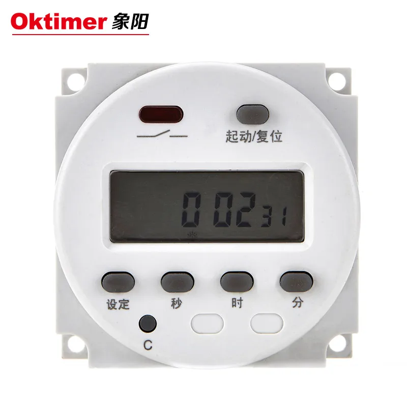 Включение регулятора времени петли CN102 OKtimer 220 В 24 в 12 с английской панелью |