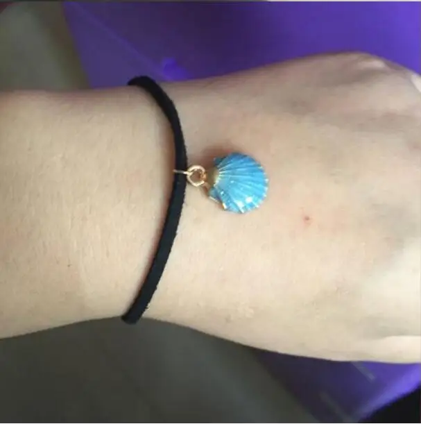 sl 0146 2018 velvet black retro alloy shell bracelet fashion jewelry Bohemian style beach skirt most beautiful gift | Украшения и