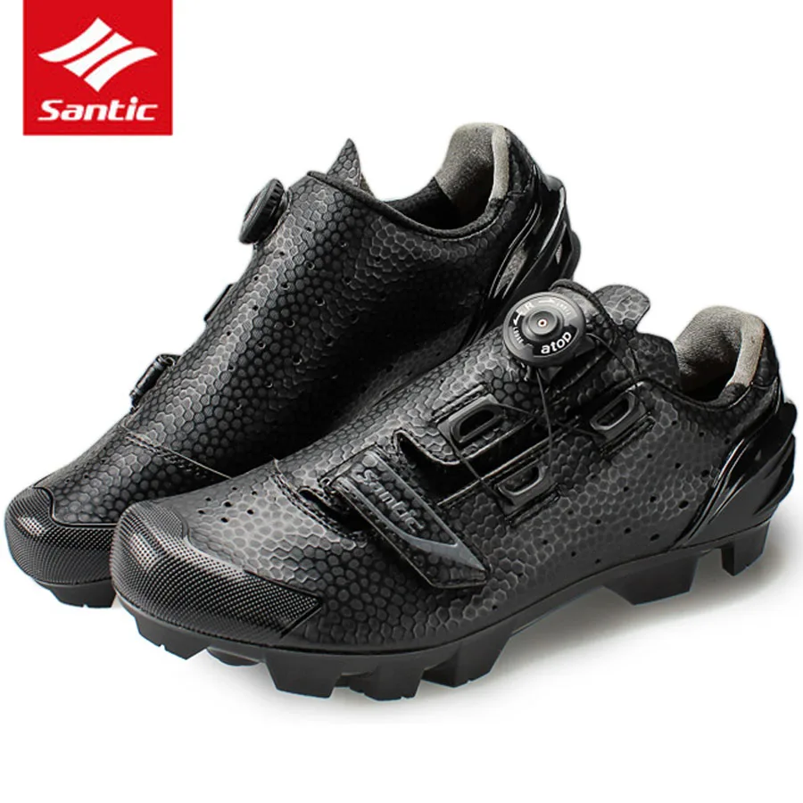 Кроссовки Santic мужские для горного велосипеда дышащие кеды из экокожи