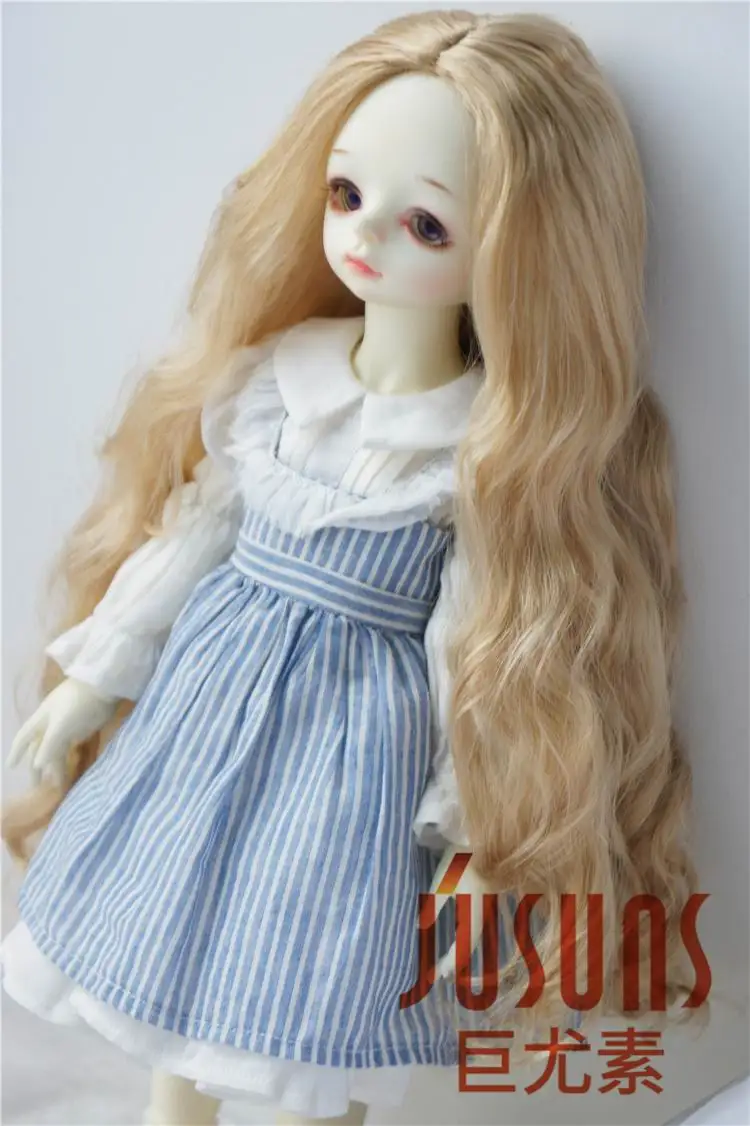 JD435 1/4 1/3 красивые длинные BJD синтетические мохеровые кукольные парики размером 7 8