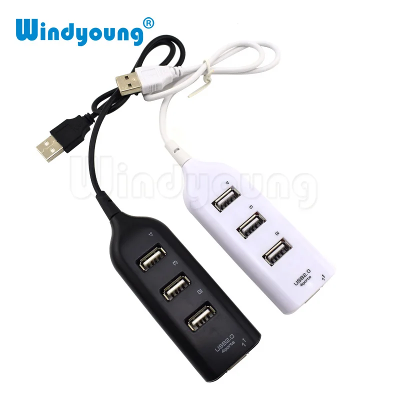 Порт able новый 4 порта USB 2 0 высокая скорость тонкий компактный мини разветвитель