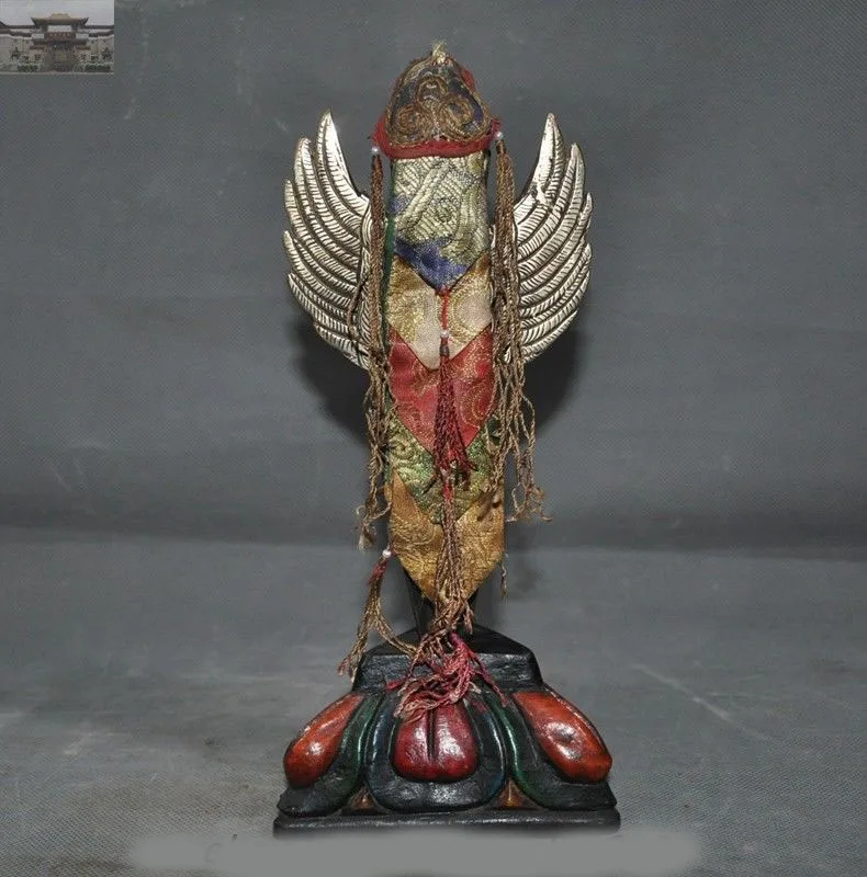 

christmas Old Tibet Tantra Temple Bronze Vajrakilaya Dorje Puba Vajra Phurpa Dagger FaQi New Year