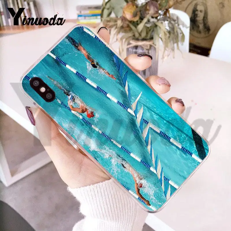 

Yinuoda Swimming Pool Lovely Phone Accessories Case for iPhone 8 7 6 6S Plus X 5 5S SE 5C XS XR Cover11 11pro 11promax