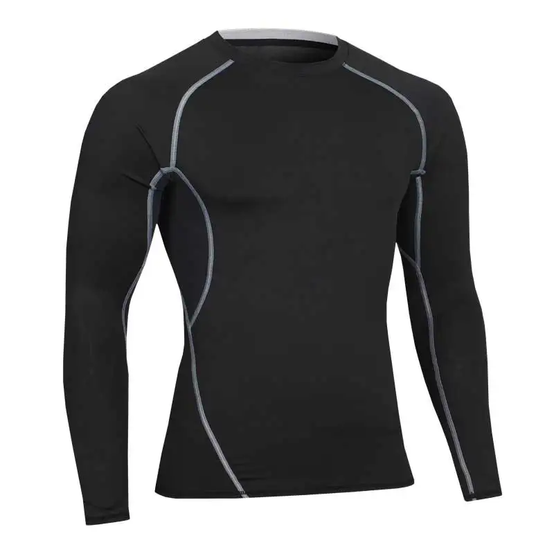 Мужская спортивная брендовая быстросохнущая длинная футболка майка Yogaing одежда