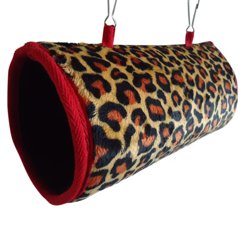 Маленький питомец птиц подвесная кровать игрушка попугай белка теплый туннель