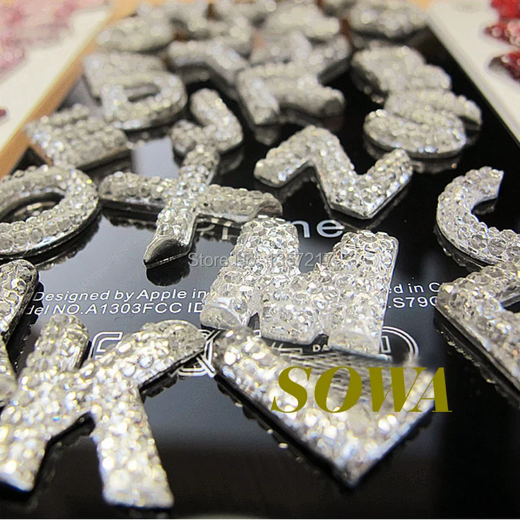 

Free Shipping 260pcs Crystal A-Z Letter/Alphabet Flat Back Resin Beads,Resin Cartoon For DIY Decoration