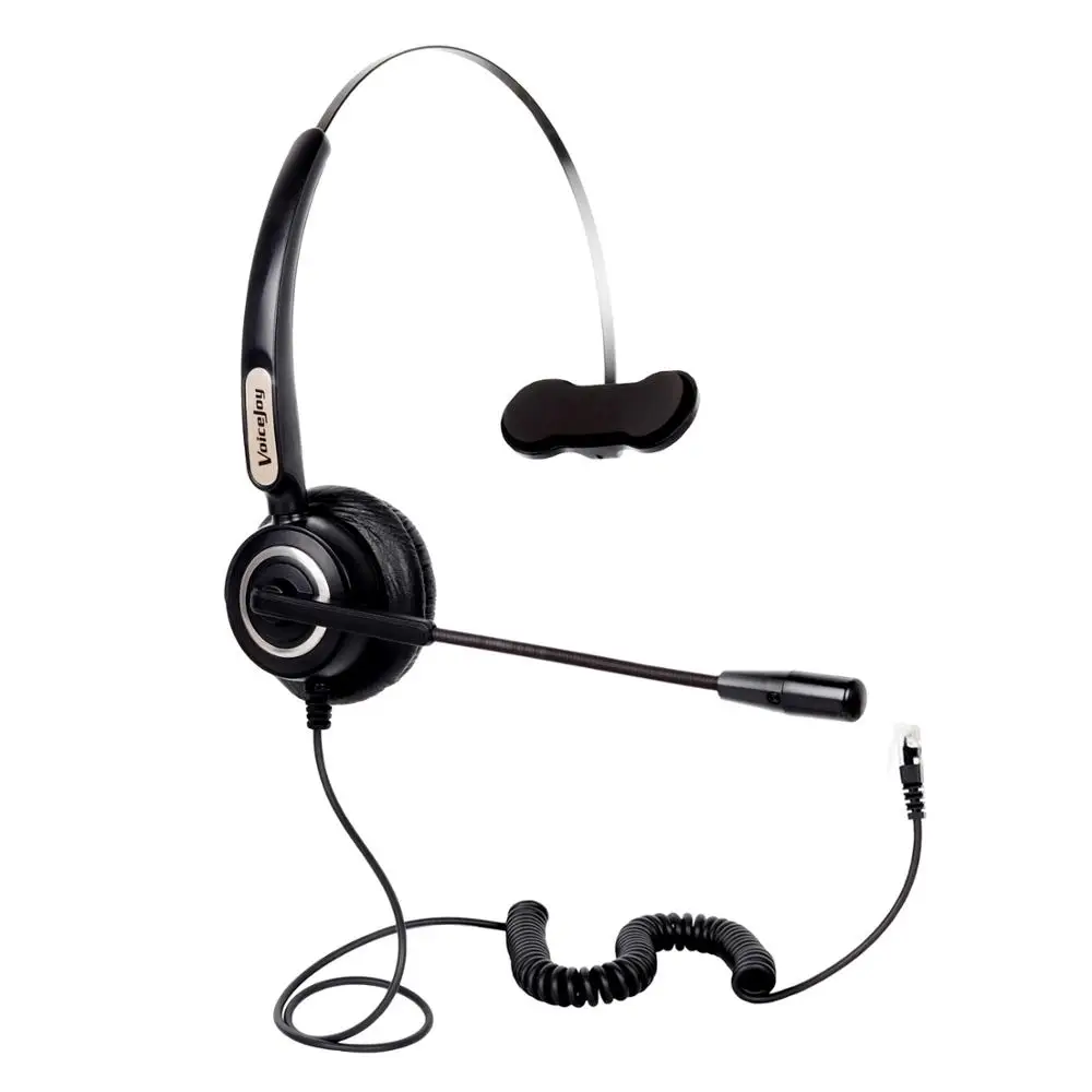 VoiceJoy 2 шт. RJ9 гарнитура наушники для колл центра Avaya 24XX 46XX Nortel телефонная с разъемом