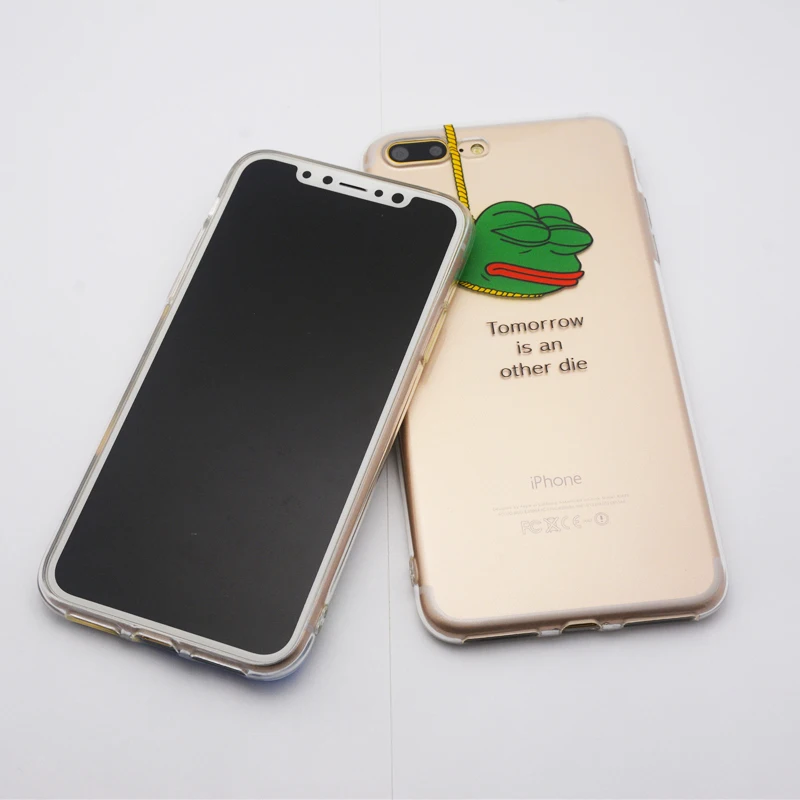 Case for iPhone Xs Max XR Funny Meme Are You Ok I Am Fine Frog Clear Phone Cover Coque For 6 6S 7 8 Plus X |