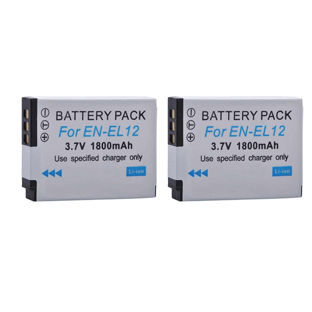 Аккумулятор ENEL12 EN-EL12 для камеры Nikon Coolpix A900 AW130 AW120 S9900 S9500 W300 S9700 S9600 S6000 S8200 AW110 S9100 S9400 2