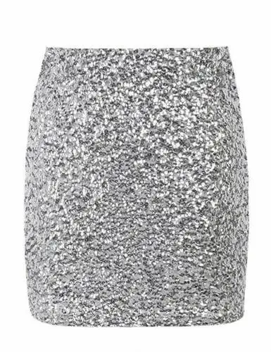 Women Sequin Skirt Bodycon Sparkle Night Out Party Sequined Hip | Женская одежда