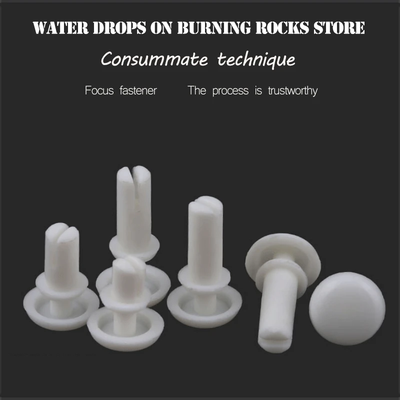 Бесплатная доставка 1000 шт. серия R20 белый или черный 2 мм нейлоновая заклепка