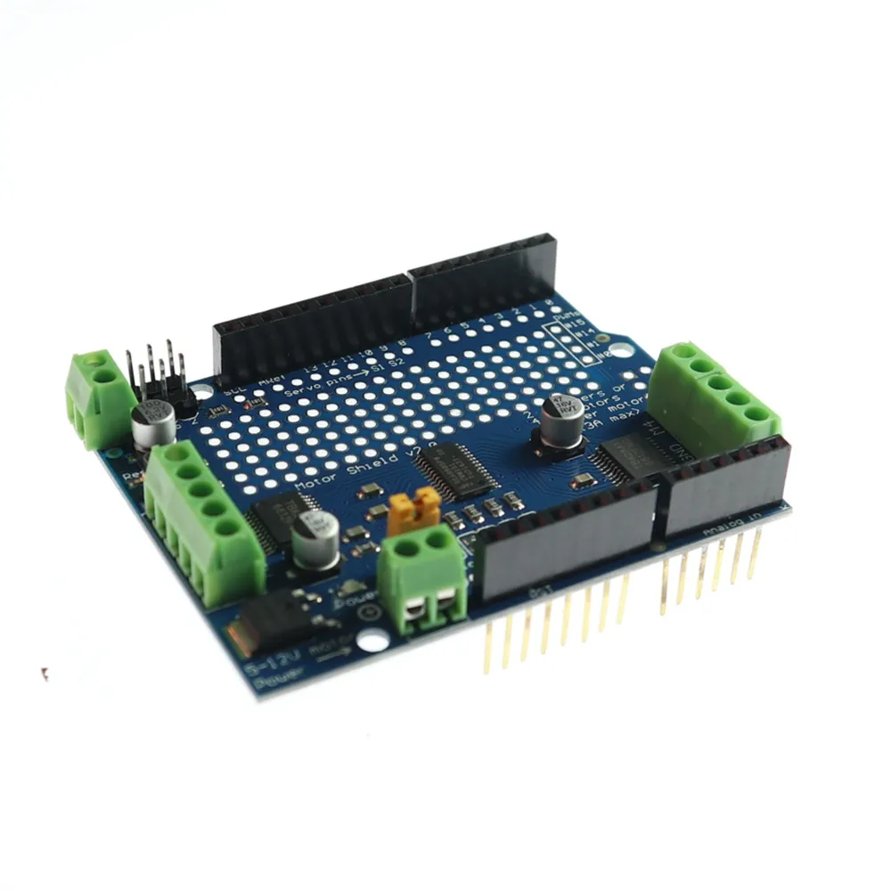 KJ411 стандарт IIC I2C TB6612 Mosfet шаговый двигатель PCA9685 PWM сервопривод щит V2 для Arduino Robot Uno