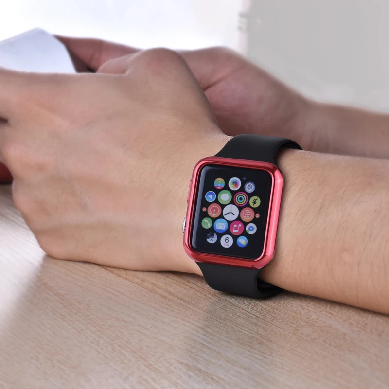 Тонкий мягкий чехол ProBefit из ТПУ для Apple Watch Series 1 2 3 38 42 мм защитный с покрытием iwatch 4