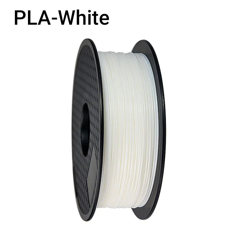 White TOPZEAL высокое качество PLA 3d принтер нити белого цвета 1,75 мм 1 кг катушка для 3D печати материалов - Цвет: White