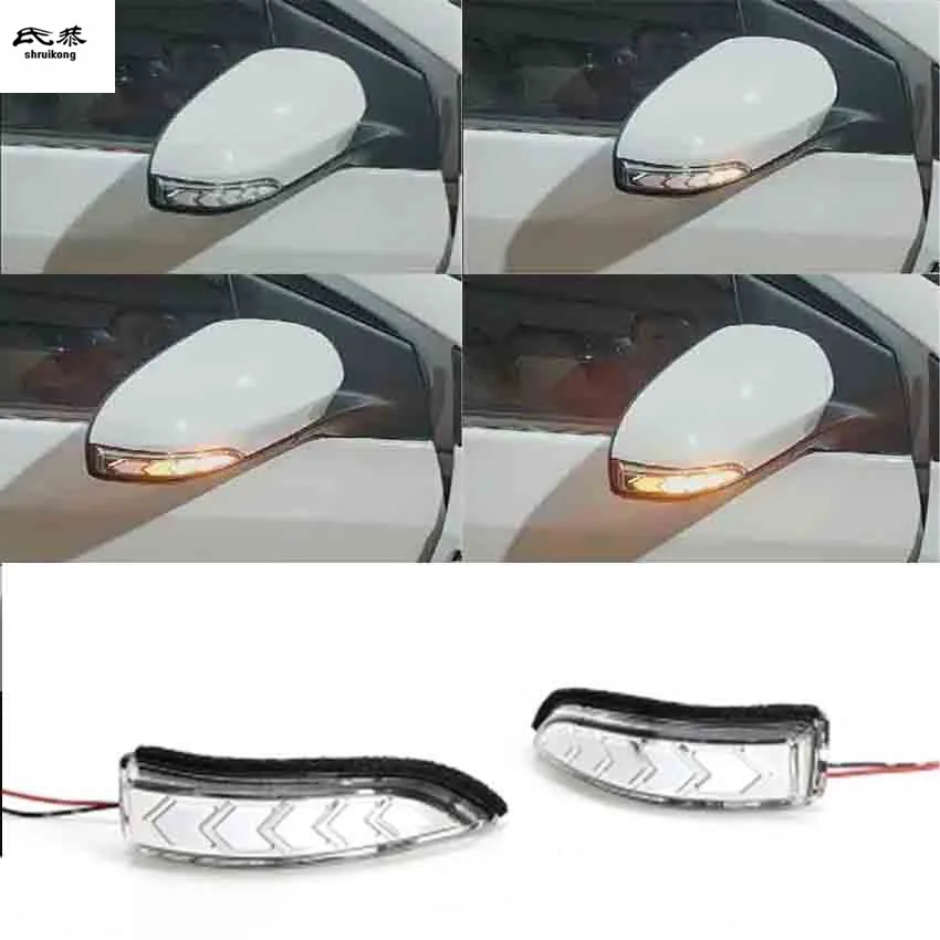 

2 шт./лот Динамический указатель поворота ходовой воды, указатель поворота на зеркало заднего вида для Toyota 2014-2018 COROLLA Camry MK7 VERSO