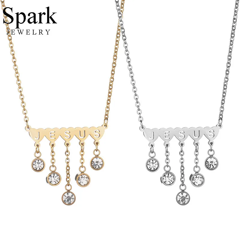 Ожерелье с подвеской Spark Love Heart из нержавеющей стали|Ожерелья подвеской| |