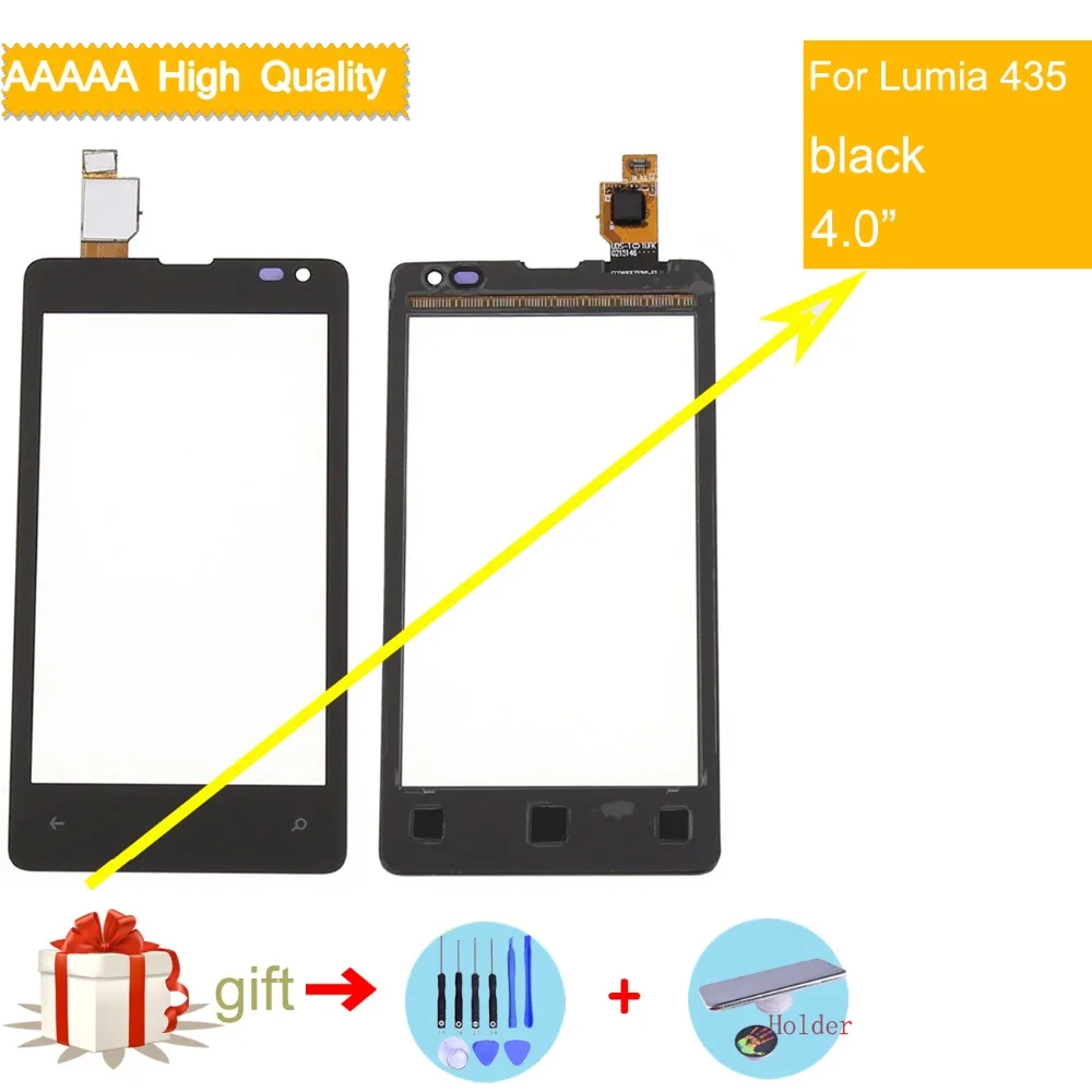 Для Nokia microsoft Lumia 435 532 N435 N532 сенсорный экран Сенсорная панель дигитайзер Переднее
