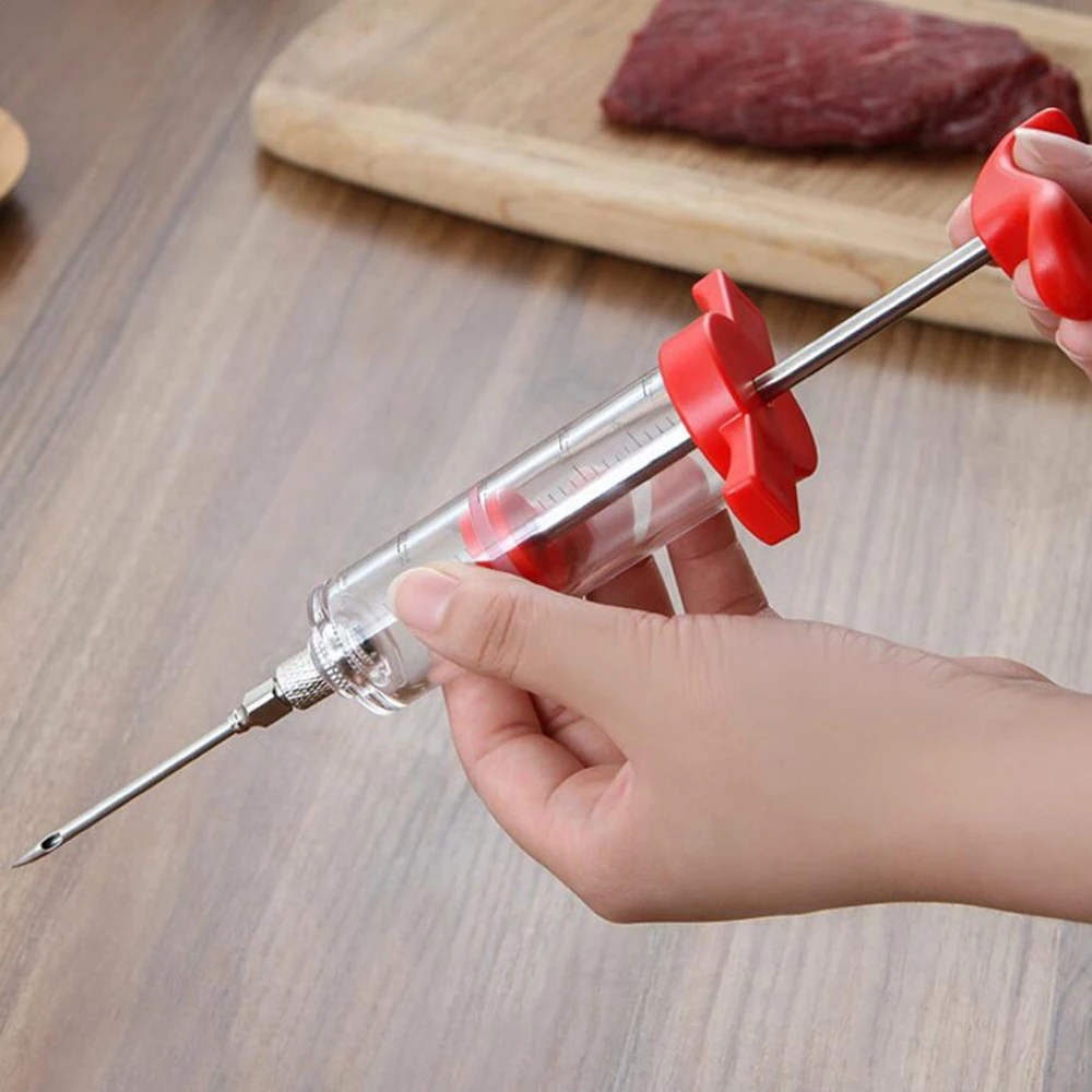 Продажа игл из нержавеющей стали кулинарный шприц для специй маринад инжектор