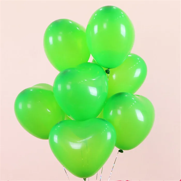 B12 Green Heart 5 шт., 10 дюймов, 2,2 г, латексные шары с серебряным жемчугом, свадебные шары, украшения для свадьбы, дня рождения, вечеринки, Детская поставка, Детские шары для мальчиков - Цвет: B12 Green Heart