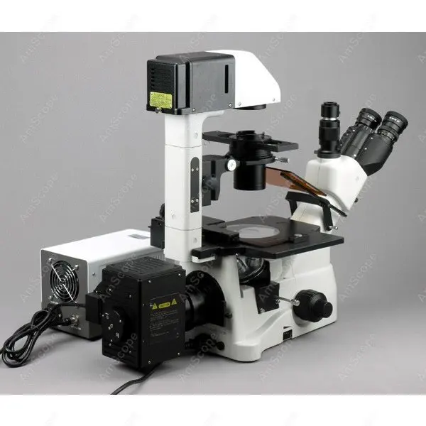 EPI флуоресценция AmScope поставки 40X 900X фазовый контраст Инвертированный микроскоп