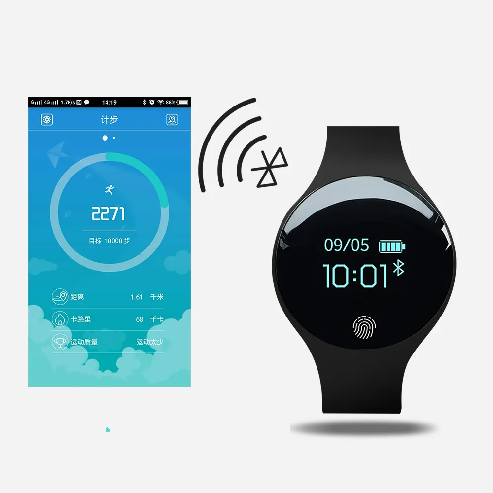 Умные часы Bluetooth для IOS Android мужские и женские спортивные умные с шагомером фитнес