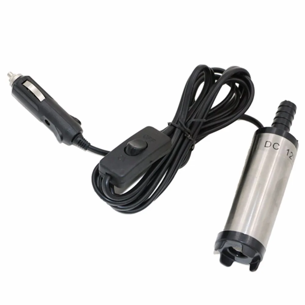 Портативный DC 12V Погружной насос 38 мм водный масляный дизельный для перекачки