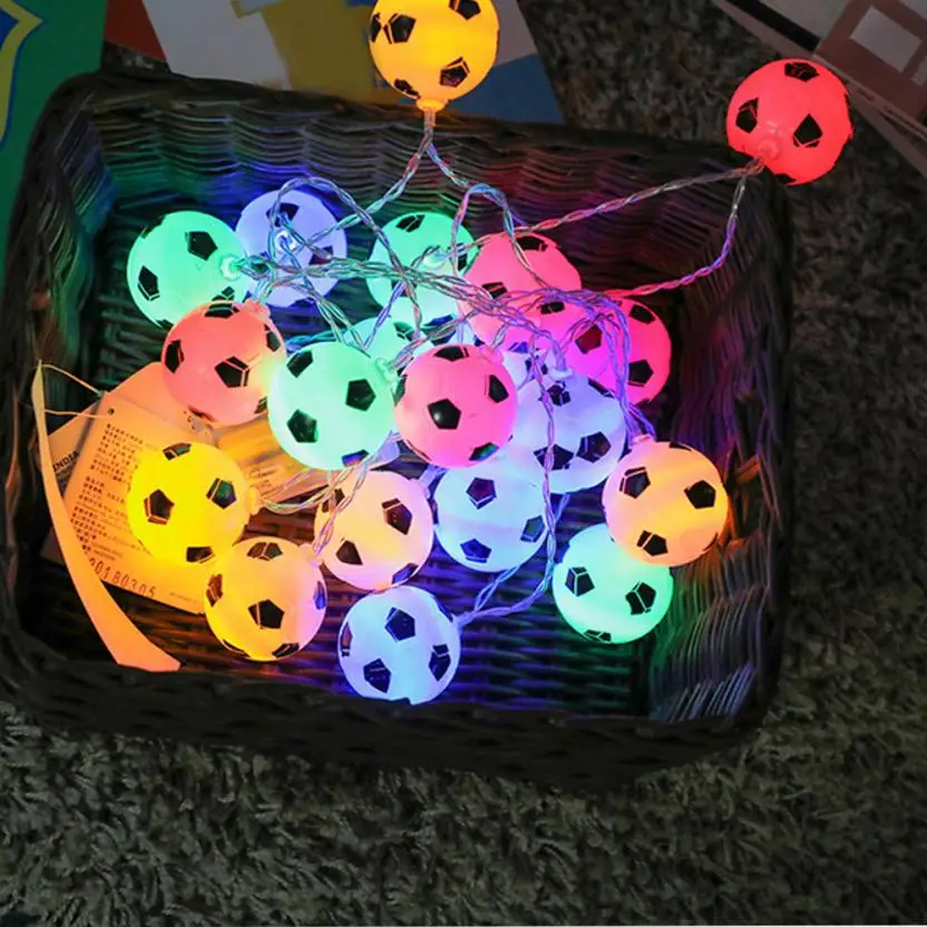 1 шт. футбольные огни с 10LED лампочками для создания освещения DIY вечерние украшения Прямая поставка - Цвет: Многоцветный