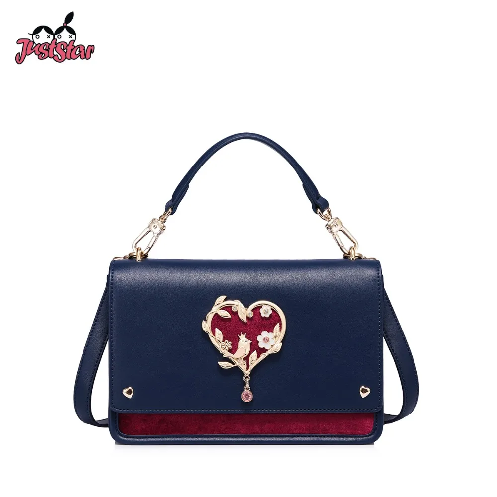 Бренд JUST STAR женские кожаные сумки Дамская мода Любовь Tote кошелек женский досуг