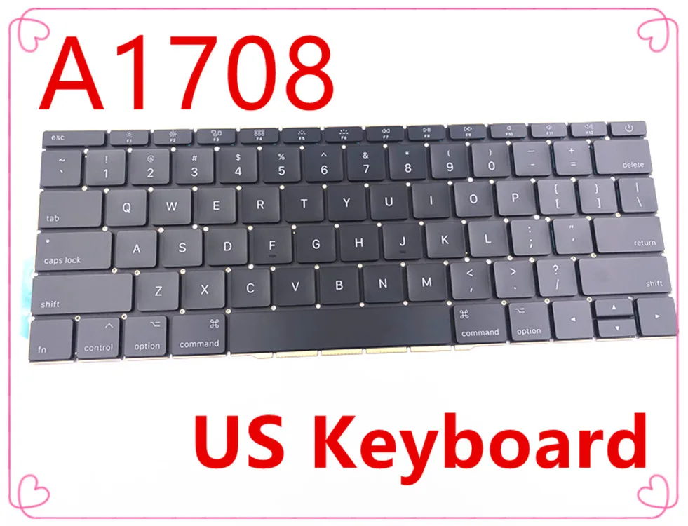 Для Macbook Pro 13," retina A1708 США английская клавиатура MLL42 MPXQ2 Late Mid