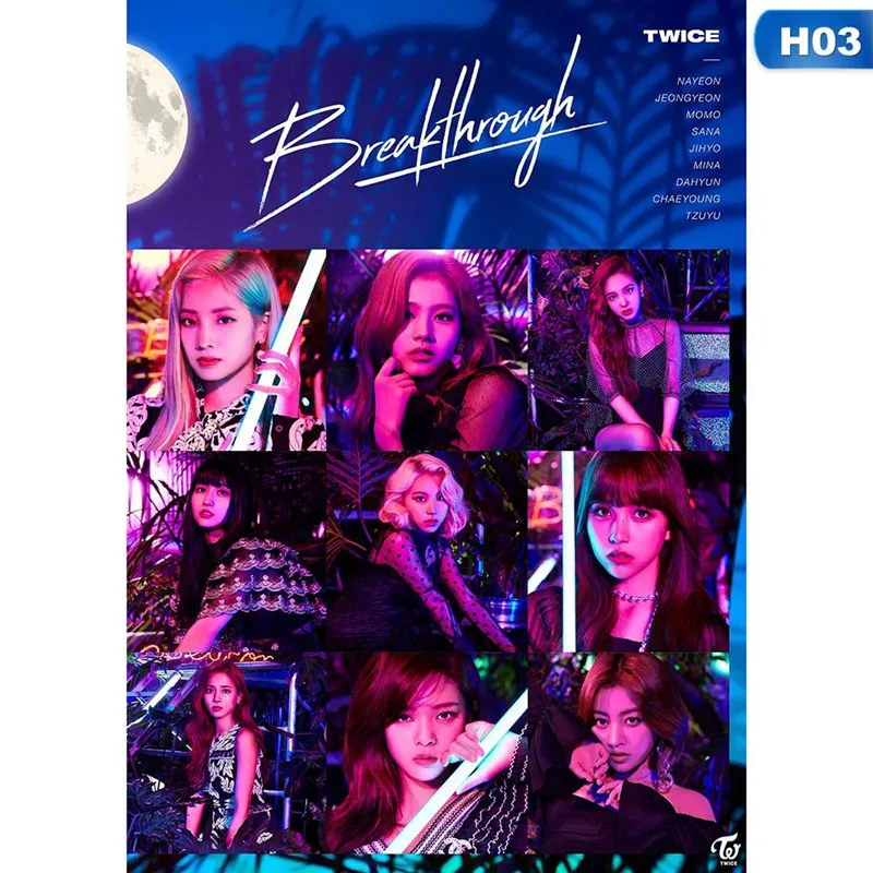 1 шт. Высокое Качество Разные дизайны плакаты K-pop Girl Group дважды маленькие Висячие свитки живопись канцелярские принадлежности
