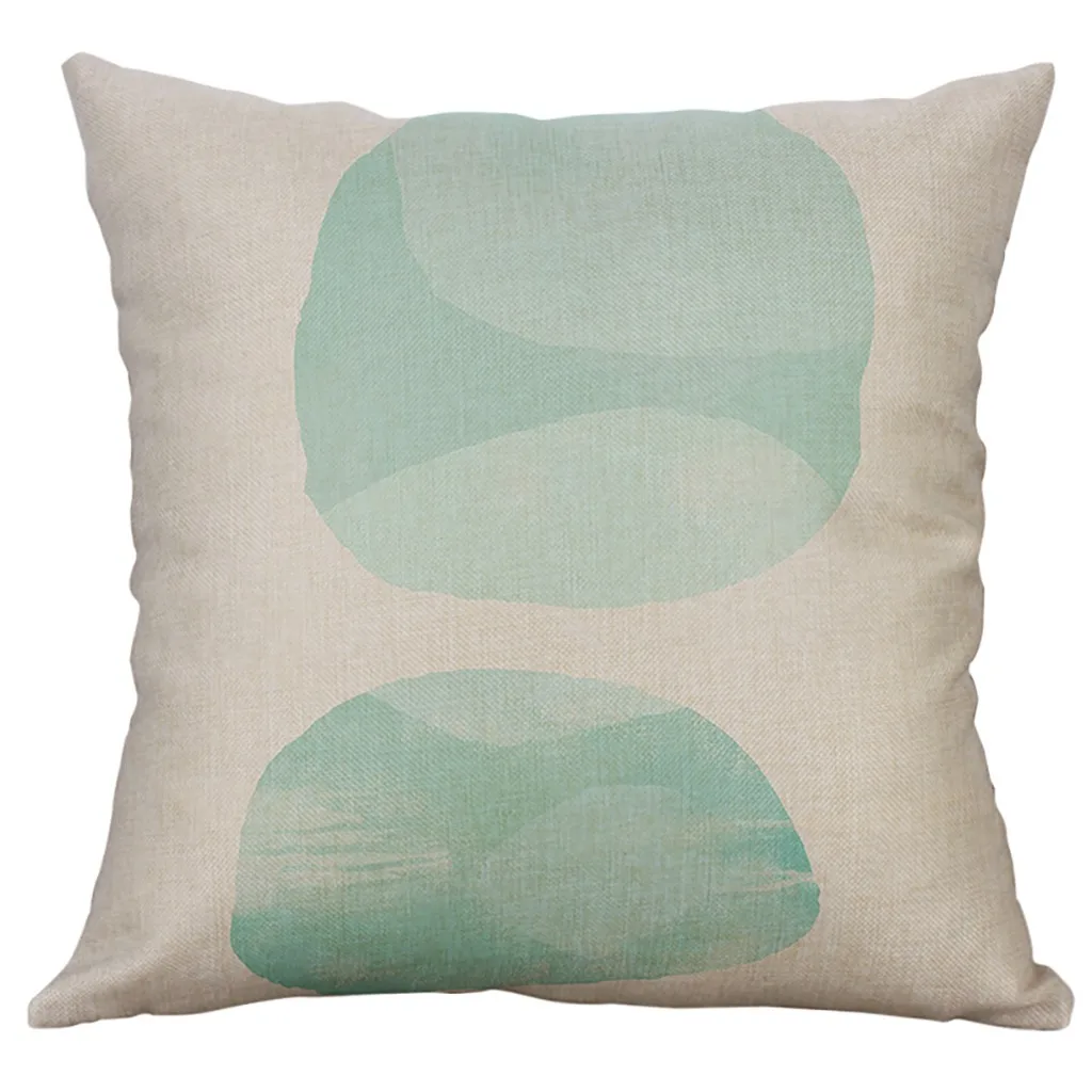 E New Printing Pillow Case 40x40cm Square Home Chair Cushion case Office Seat Pillowcase z0612#G30 - Цвет: E