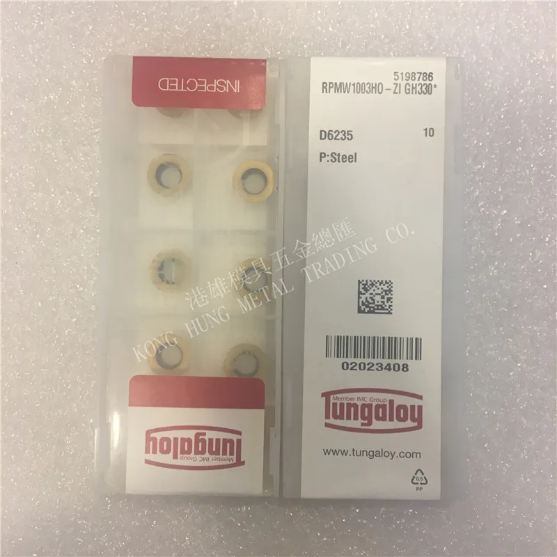 RPMW1003HO-ZI GH330 оригинальные Tungaloy карбидные вставки фрезерные токарные инструменты 10
