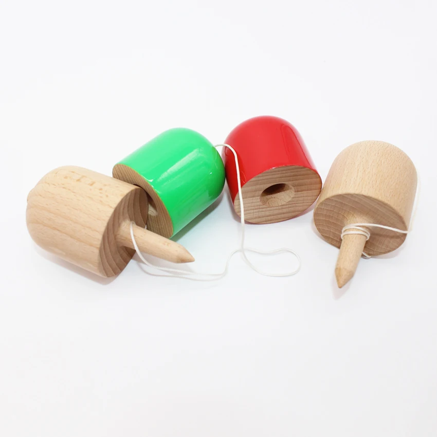 Abbyfrank Профессиональный таблетки шар Kendama из натурального дерева традиционные