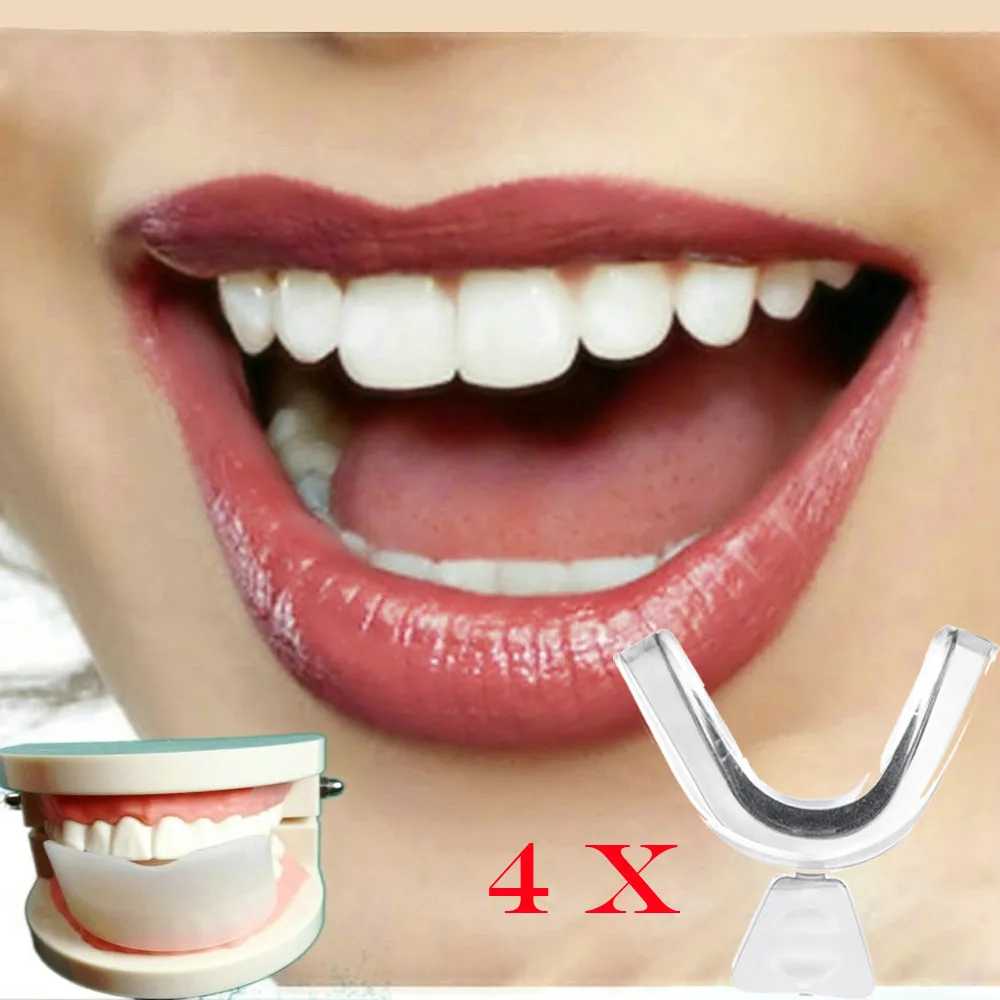 New 4PCS Mouth Trays Guard Tooth Teeth Whitening Whitener Remouldable Gum Shield J30 JU12 | Красота и здоровье