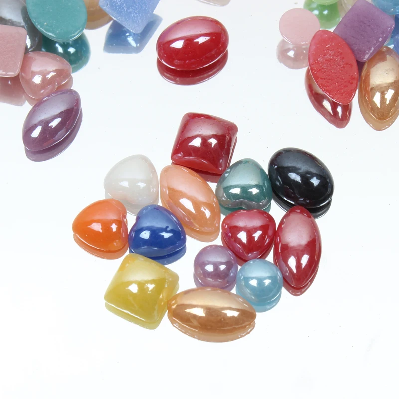 Оптовая продажа 300 шт./лот разноцветные керамические бусины смешанной формы
