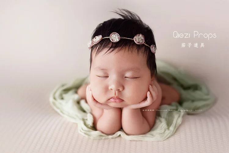 Реквизит для фотосъемки новорожденных 13 цветов повязка на голову ручной работы с