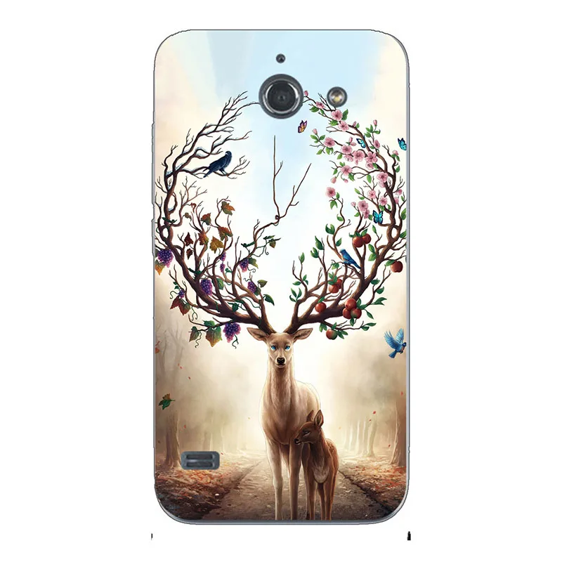 ZX33 Чехол для телефона, чехол для huawei Ascend Y550 Y 550 L01, Y550-L01 корпус телефона с рисунком, окрашенный Мягкий ТПУ силиконовый чехол в виде цветка - Цвет: ZX33