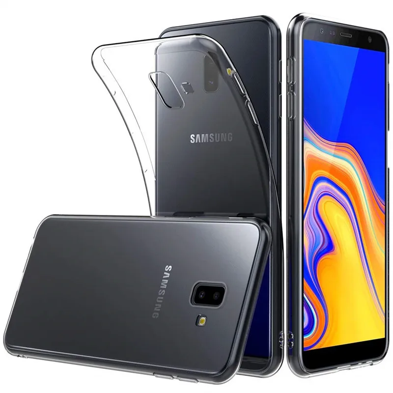 Для Samsung Galaxy J6 Plus Чехол J6Plus чехол Мягкая силиконовая задняя крышка для J610F J610 SM-J610F |