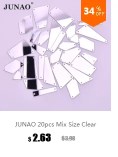 JUNAO 10*14 мм 13*18 мм, форма в виде капли Аквамарин Стразы ab Crystal Пришивные акриловые кристаллы камни не Вышивание стразами бусины