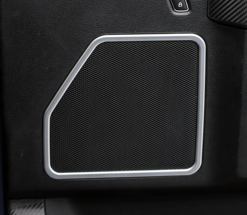 

For Ford F150 F-150 2015 2016 2017 ABS Interior Accessories Car Door Speaker Decoration Cover Trim 4PCS