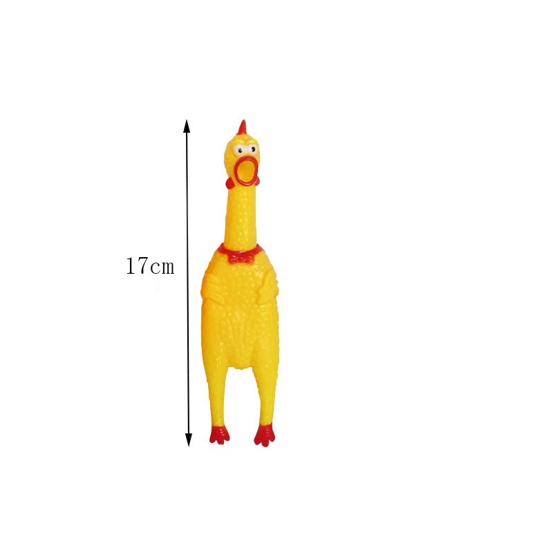 Забавные Push Кричащие мини резиновая курица игрушечные лошадки для детей и