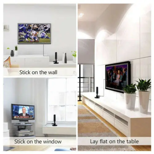 200 Mile 30dBi внутренняя усиленная цифровая DVB T/FM Freeview Антенна ПК для ТВ HDTV антенна