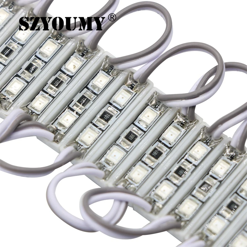 SZYOUMY SMD 2835 2 светодиодный модуль DC12V водонепроницаемый дисплей модули для рекламы