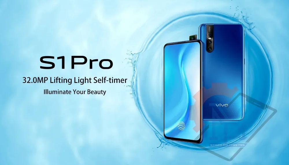 Мобильный телефон Vivo S1 Pro, 6,39 дюймов, 6 ГБ ОЗУ, 256 Гб ПЗУ, Восьмиядерный процессор Snapdragon 675, Android 9, камера 32 МП, 3700 мАч, смартфон