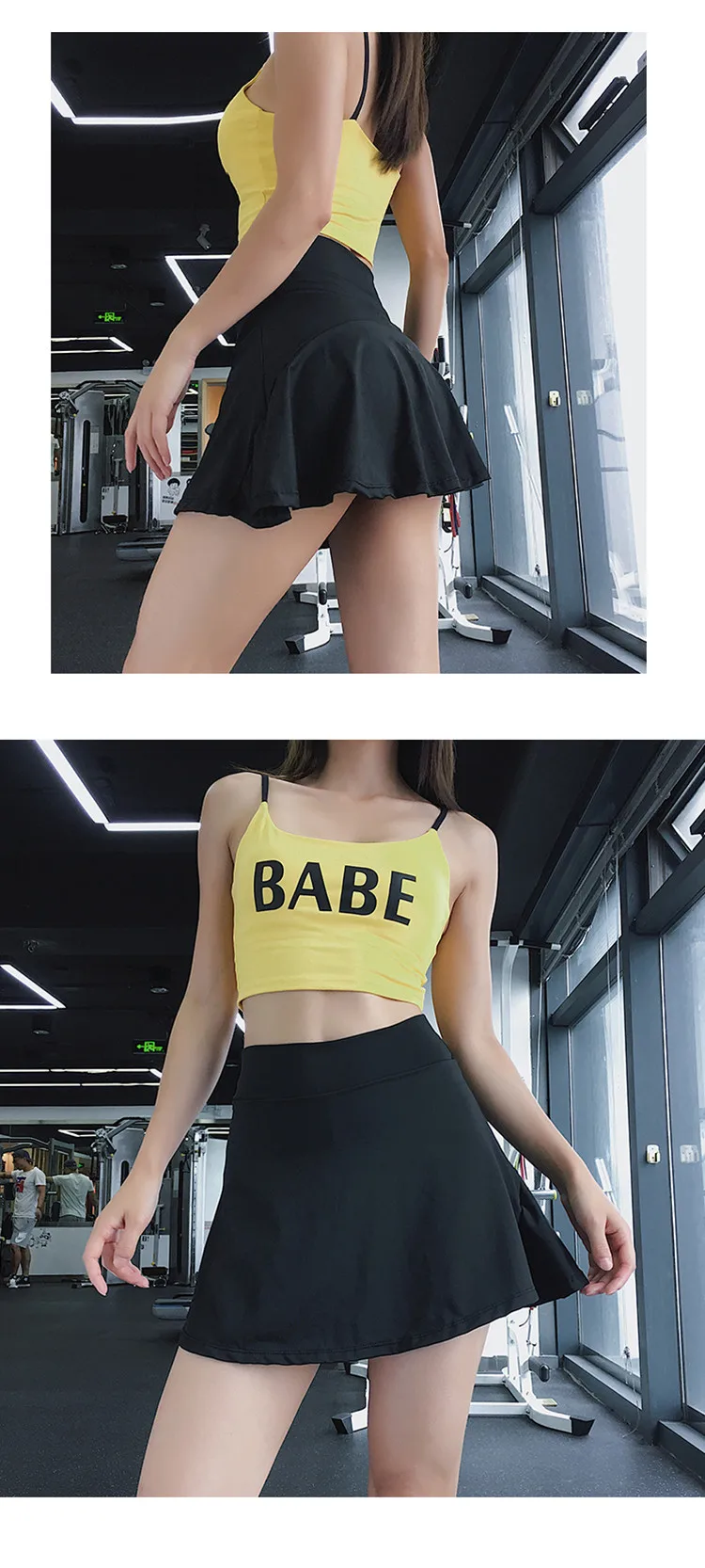 Women Sports Short skirt Pleated Yoga Short Skirt Fitness Running Shorts breathable Sport Anti Exposure Skirt Gym Sportswear