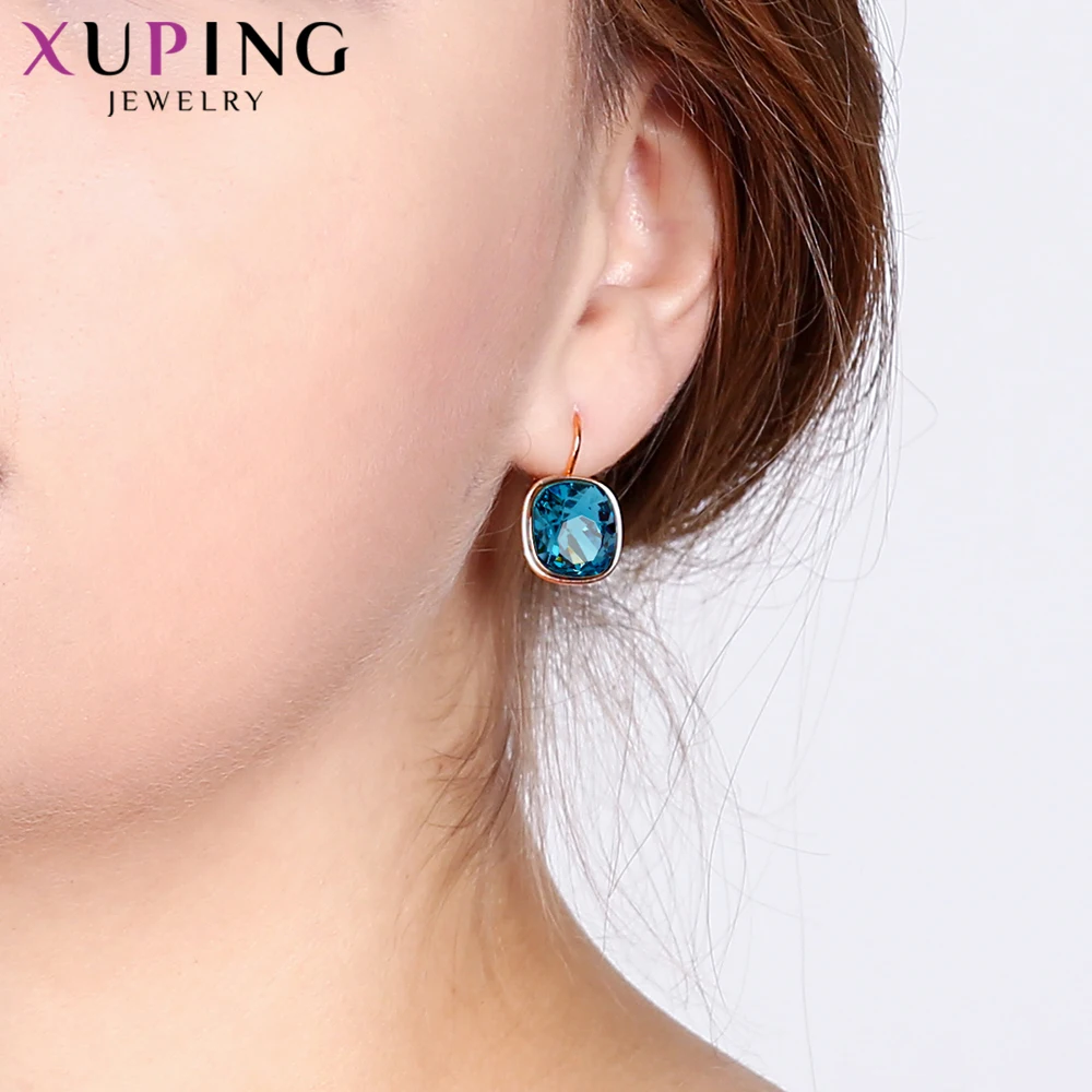 Xuping Роскошные серьги подарки на день Святого Валентина кристаллы от Swarovski Красочные очаровательные Висячие серьги для женщин Подарки M42-200