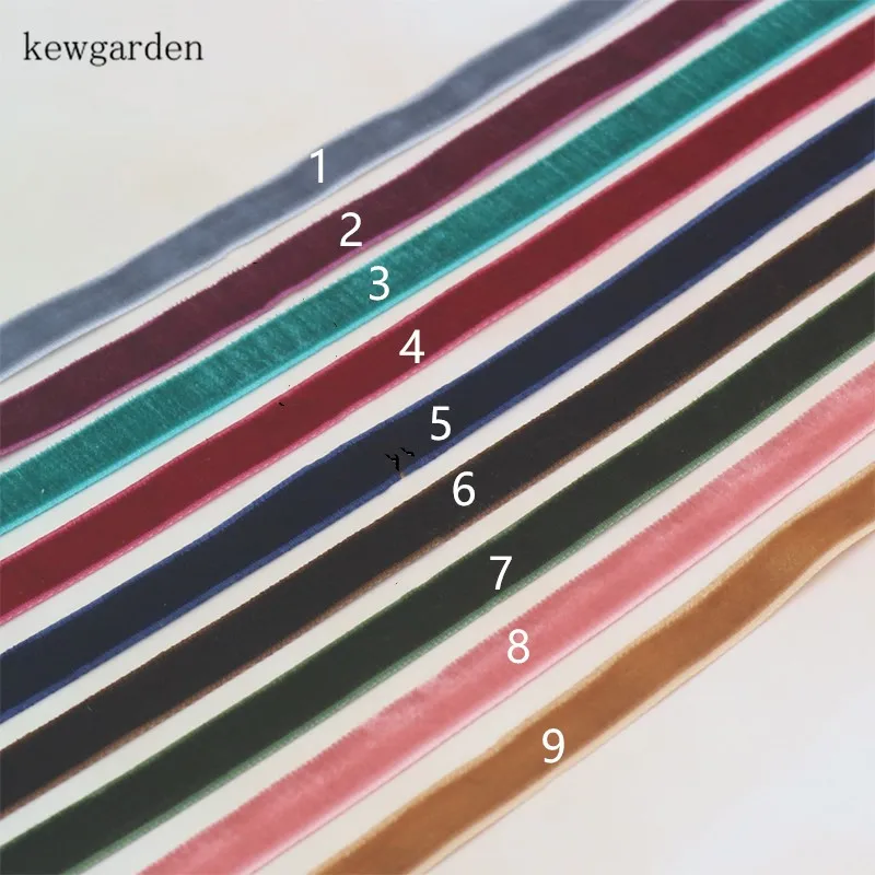 Односторонняя Флокированная лента Kewgarden 3/8 дюйма 10 мм вручную изготовленная